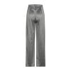 Akklian Satin Cargo Pants for Women, Womens Fashion High Waisted Wide Leg Hip Hop Streetwear Casual Pants with Multi-Pockets view 3
