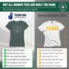 Team Fan Apparel NFL Womens Overtime Blueprint Tag-Less T-Shirt, Ladies Football Tee, Short Sleeve, Soft Cotton, Vintage (New York Jets - Green, Small) view 2