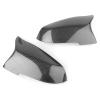 1 Pair ABS Carbon Fiber Car Door Rear View Side Mirror Cover Trim Compatible for BMW F10 F11 F18 F01 F02 F06 F12 F13 GT F07 LCI 5 6 7 Series view 3