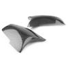 1 Pair ABS Carbon Fiber Car Door Rear View Side Mirror Cover Trim Compatible for BMW F10 F11 F18 F01 F02 F06 F12 F13 GT F07 LCI 5 6 7 Series view 4