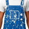 FOCO Duke Blue Devils NCAA Mens Paint Splatter Bib Overalls - XXXL view 4