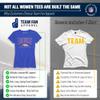 Team Fan Apparel NFL Womens Overtime Blueprint Tag-Less T-Shirt, Ladies Football Tee, Short Sleeve, Soft Cotton, Vintage (Denver Broncos - Royal, Medium) view 2