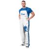 FOCO Duke Blue Devils NCAA Mens Big Logo Bib Overalls - L view 1