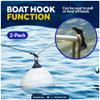 Five Oceans Canoe Paddle, 2-Pack Canoe Paddles and Boat Hook, Black, 4-Feet Long, Anodized Aluminum Shaft, Reinforced ABS Plastic Blade & Hook, Lightweight - FO1876-M2 view 3