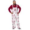 FOCO Men's Miami Heat NBA Team Logo Bib Overalls, Paint Splatter view 1