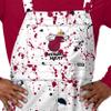 FOCO Men's Miami Heat NBA Team Logo Bib Overalls, Paint Splatter view 3