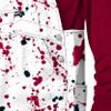 FOCO Men's Miami Heat NBA Team Logo Bib Overalls, Paint Splatter view 4