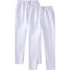 2 Pack Sweat Pants for Mens Wide Leg Joggers Pants Heavyweight Fleece Workout Jogging Loose Fit Trousers with Pocket view 2