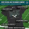 Team Fan Apparel NFL Womens Overtime Blueprint Tag-Less T-Shirt, Ladies Football Tee, Short Sleeve, Soft Cotton, Vintage (Philadelphia Eagles - Black, Large) view 3