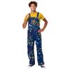 FOCO Men's Denver Nuggets NBA Team Logo Bib Overalls, Paint Splatter view 1
