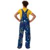 FOCO Men's Denver Nuggets NBA Team Logo Bib Overalls, Paint Splatter view 2