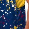 FOCO Men's Denver Nuggets NBA Team Logo Bib Overalls, Paint Splatter view 4