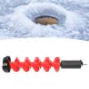 Auger Drill Bit with Thickended Blades, Electric Ice Auger Bit, 8in Dia, 28in Length, Attach to The Electric Drill to Use view 2