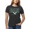 Team Fan Apparel NFL Womens Overtime Blueprint Tag-Less T-Shirt, Ladies Football Tee, Short Sleeve, Soft Cotton, Vintage (Philadelphia Eagles - Black, XX-Large) view 1
