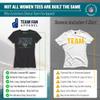 Team Fan Apparel NFL Womens Overtime Blueprint Tag-Less T-Shirt, Ladies Football Tee, Short Sleeve, Soft Cotton, Vintage (Jacksonville Jaguars - Black, XX-Large) view 2