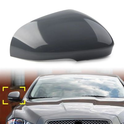 1PCS Car Rear Side View Mirror Cover Cap Compatible for Jaguar XF XFR XFR-S XJ XJR XK XKR XKR-S XE 2010-2015 Primed Right Side