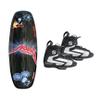124cm World Industries Wakeboard and Symbolic Bindings Fit Wakeboarding Boot Package Set (124cm - S Fit Men 4-6 Binding) view 1