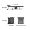 GBPLDMAQ Camping Cot Six-Leg Support, Folding Camping Cot Removable Bed Surface, Camping Cots for Adults Five-Speed Adjustment, Sound Insulation Layer Design view 2