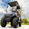 MADJAX Brush Guard for EZGO RXV Golf Cart with APEX Body Kit | Compatible with 2008-2022 Models APEX Body Kit Installed view 2