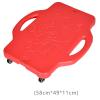 Aymzbd Sports Scooter Board Sitting Scooter Board for Kids Children Sport Flat Scooter for Fitness Exercise Outdoor Activities Homes, Red view 2