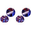 2Pcs Sport Pompoms, Plastic Cheerleader Aerobics Pom Poms Pompoms for Cheerleader Activities and Parties view 1