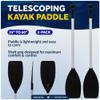 Five Oceans Canoe Paddle - 2-Pack Boat Paddle Collapsible Paddle, Canoe Oars Extends from 3.25 Ft. (39-inch) to 5 Ft. 60-inch - Aluminum Shaft, Round Grip - FO4720-M2 view 3