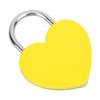 Heart Lock, Practical, Comfortable Lock with Key for Diary, Small Luggage, Jewelry Box (Yellow) view 4