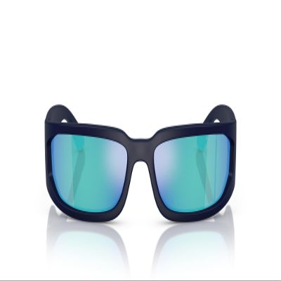 ARNETTE Sunglasses AN 4349 275925 Matte Dark Blue/Light Green Mirror Policarbo