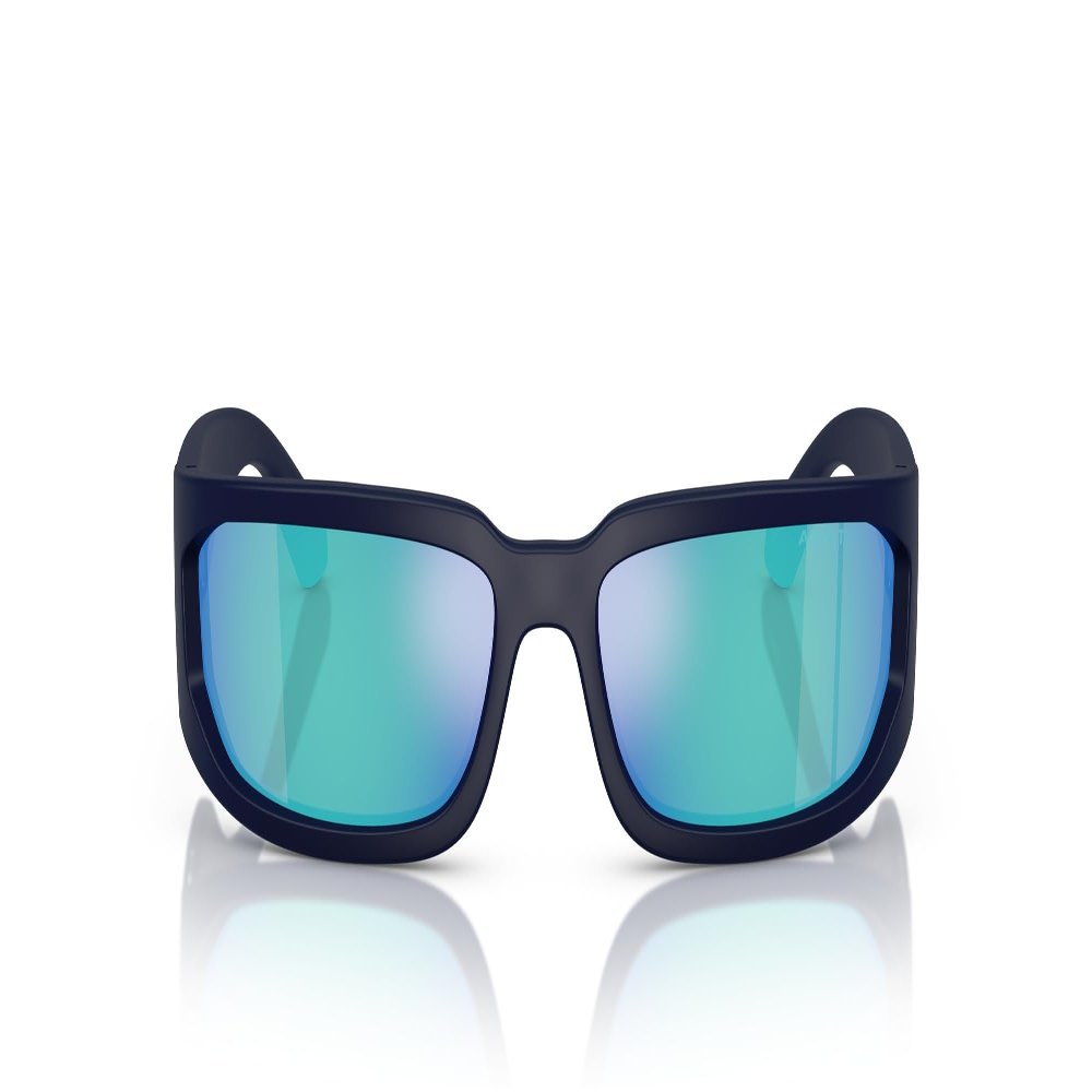 ARNETTE Sunglasses AN 4349 275925 Matte Dark Blue/Light Green Mirror Policarbo