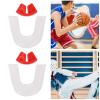 Restokki 2Set Two Sided Gum Transparent Silicone Braces Mouthguard for Boxing view 3