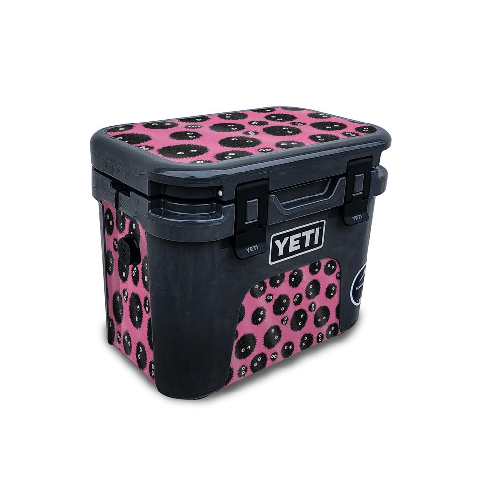 Glossy Glitter Skin Compatible with Yeti Roadie 15 Hard Cooler - Soot Sprites - Premium 3M Vinyl Protective Wrap Decal Cover - Easy to Apply | Crafted in The USA by MightySkins