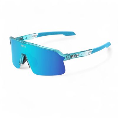 VELO Shades  Slider  Baseball/Softball Sunglasses  By Jax of The Bullpen Training (Gen2, Blue Ice - Phantom, Lrg Adlt)