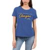 Los Angeles Chargers Retro Script Lines - NBA Women's Short Sleeve Fan T-Shirt view 1