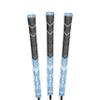 Golf Pride MCC Plus4 Golf Club Grip - All-Weather Hybrid Grip with Larger Lower Hand - Brushed Cotton Cord & Pebbled Texture - Standard - Light Blue/White - 3 Pack view 1