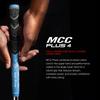 Golf Pride MCC Plus4 Golf Club Grip - All-Weather Hybrid Grip with Larger Lower Hand - Brushed Cotton Cord & Pebbled Texture - Standard - Light Blue/White - 3 Pack view 2