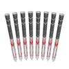 Golf Pride MCC Plus4 Golf Club Grip - All-Weather Hybrid Grip with Larger Lower Hand - Brushed Cotton Cord & Pebbled Texture - Midsize - Grey/Red - 8 Pack view 1