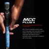 Golf Pride MCC Plus4 Golf Club Grip - All-Weather Hybrid Grip with Larger Lower Hand - Brushed Cotton Cord & Pebbled Texture - Midsize - Grey/Red - 8 Pack view 2