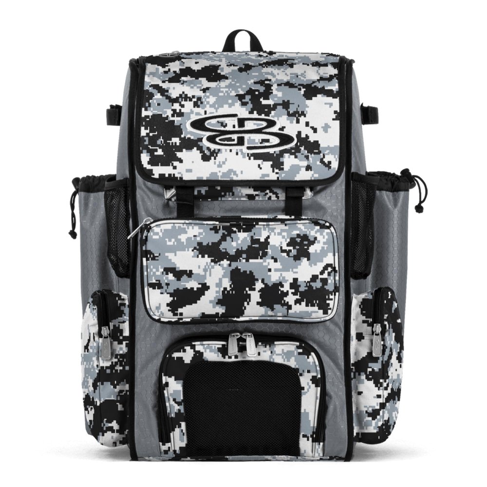 Boombah Superpack Bat Pack - Backpack Version (no wheels) - BPSPCMC23 Digital Camo Gray/Black