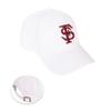 Desert Cactus Florida State University Baseball Hat Seminoles FSU Brimmed Embroidered Hats Cap Adjustable Cloth Strap Adult (Style G1) White view 1