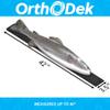 Orthodek 40" Fish Ruler for Boats, Laser Engraved Peel and Stick EVA Foam Fish Measuring Board, Fishing Measurement Tape for Fishing Boats, Yachts, Kayaks (Charcoal) view 2
