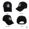 Desert Cactus Florida State University Baseball Hat Seminoles FSU Brimmed Embroidered Hats Cap Adjustable Cloth Strap Adult (Style D1) Black view 3