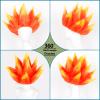 BEAUEXE Short Orange Yellow Ombre Wig Prestyled Spiky Fire Costume Wig for Fire Cosplay Costume Wig view 2
