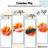 BEAUEXE Short Orange Yellow Ombre Wig Prestyled Spiky Fire Costume Wig for Fire Cosplay Costume Wig view 3