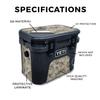 Glossy Glitter Skin Compatible with Yeti Roadie 15 Hard Cooler - Viper Western - Premium 3M Vinyl Protective Wrap Decal Cover - Easy to Apply | Crafted in The USA by MightySkins view 2