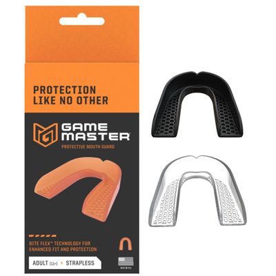 Gamemaster Strapless Mouth Guard-Adult/Black