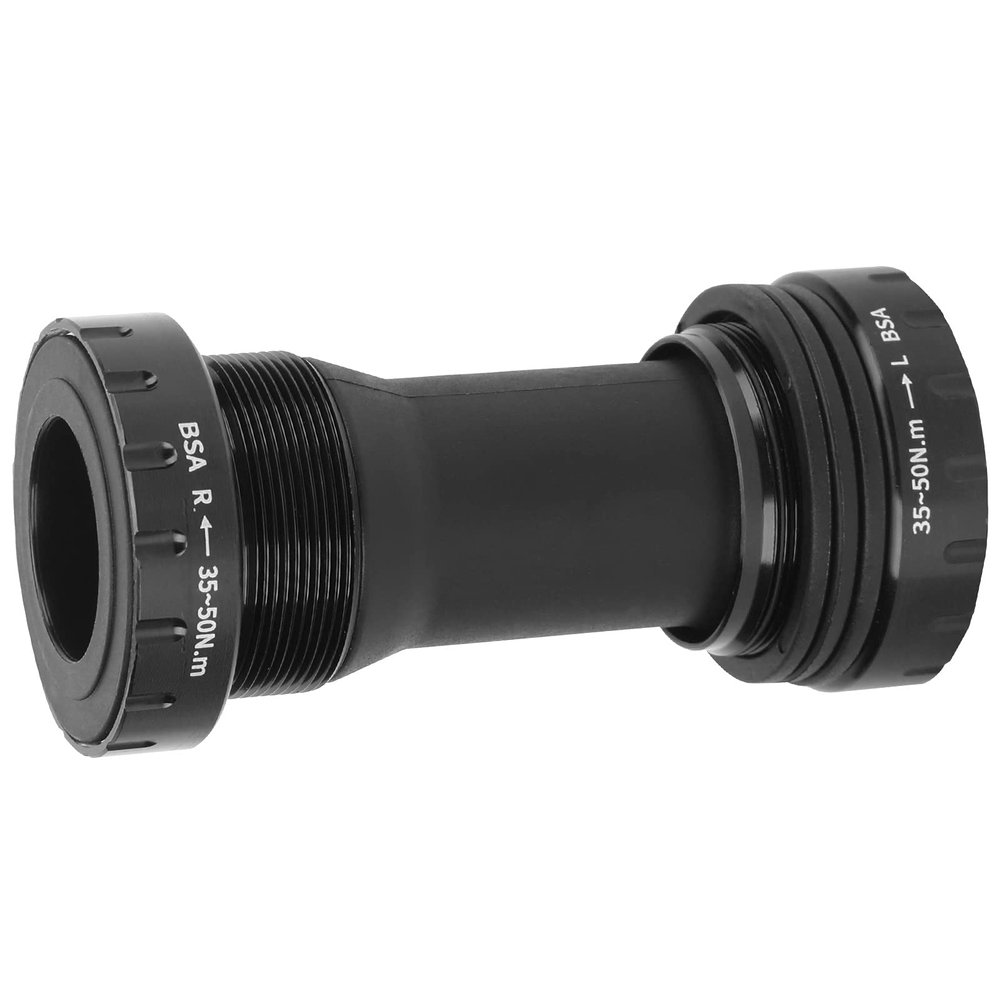 Estink Mountain Road Aluminum Alloy Bottom Bracket with Lubrication Sealing for 68-73mm BB (Black)