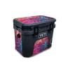 Carbon Fiber Skin Compatible with Yeti Roadie 15 Hard Cooler - Paint Party - Premium 3M Vinyl Protective Wrap Decal Cover - Easy to Apply | Crafted in The USA by MightySkins view 1