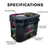 Carbon Fiber Skin Compatible with Yeti Roadie 15 Hard Cooler - Camber - Premium 3M Vinyl Protective Wrap Decal Cover - Easy to Apply | Crafted in The USA by MightySkins view 2