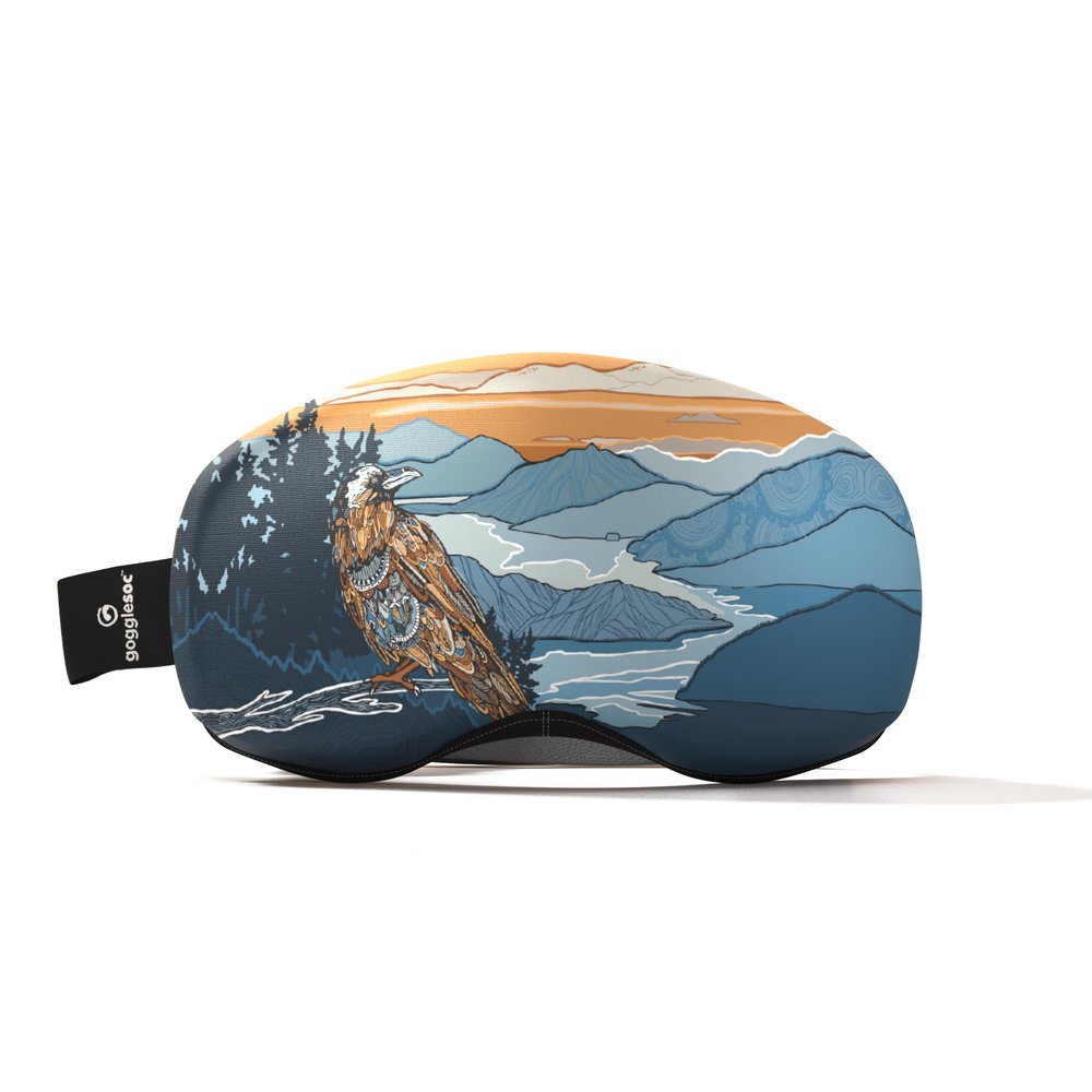 GOGGLESOC Pro Microfiber Protective Goggle Cover, Raven