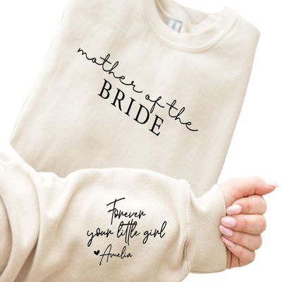 Custom Mother of the Bride Gifts, Mother of the Bride Sweathirt, Mother of the Groom Gifts for Wedding from Son, Mother of the Groom Sweatshirt, Mob Gift from Bride, Wedding Day Gifts for Mom